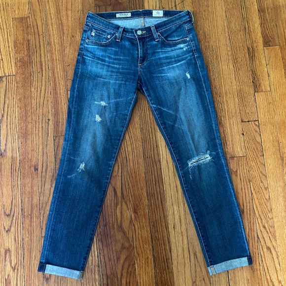 AG distressed skinny jean, Size: 26, Color: distressed blue - Picture 2 of 5